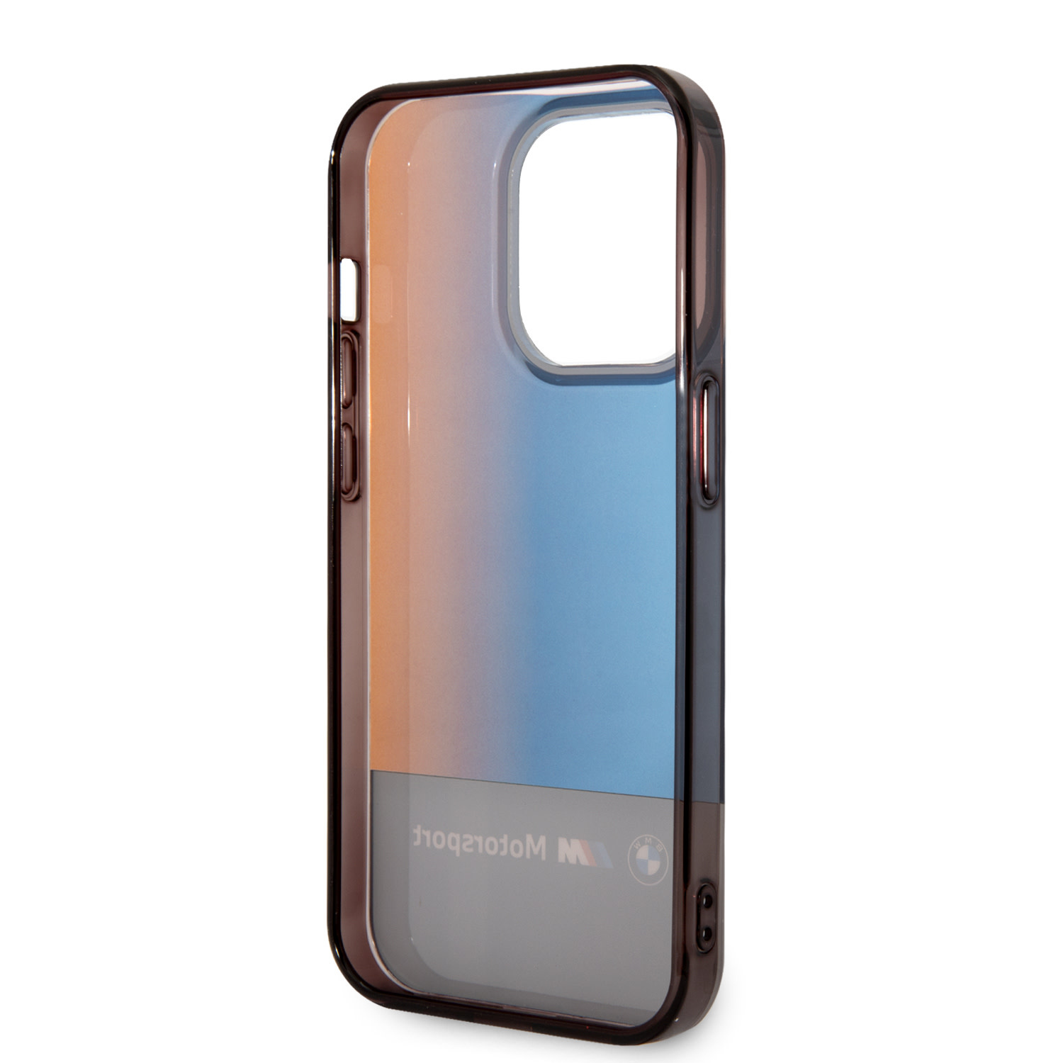 BMW iPhone 14 Pro hoesje - IML - Fading Tricolor - Zwart - detail 6