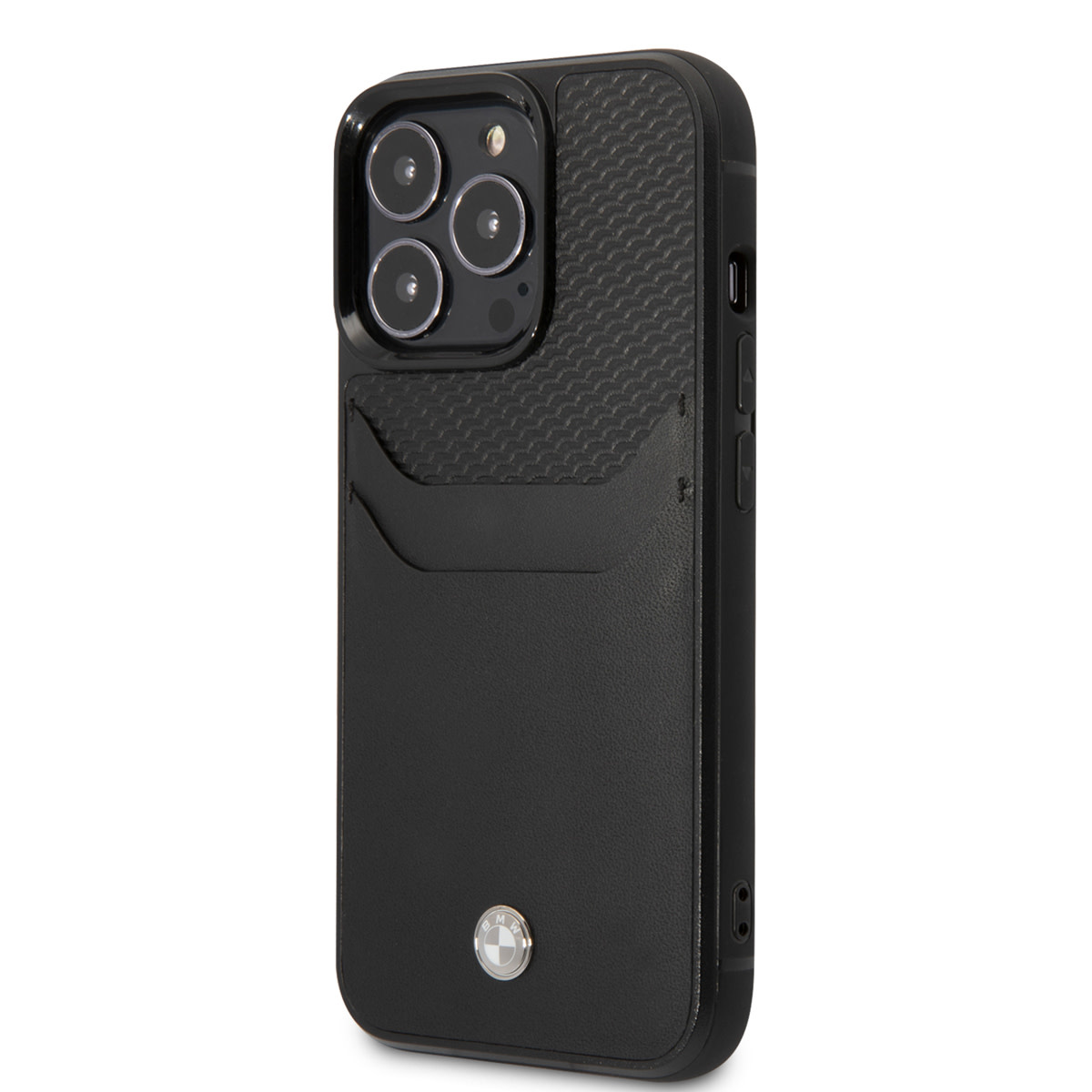 BMW iPhone 14 Pro hoesje - Card holder - Zwart - detail 1