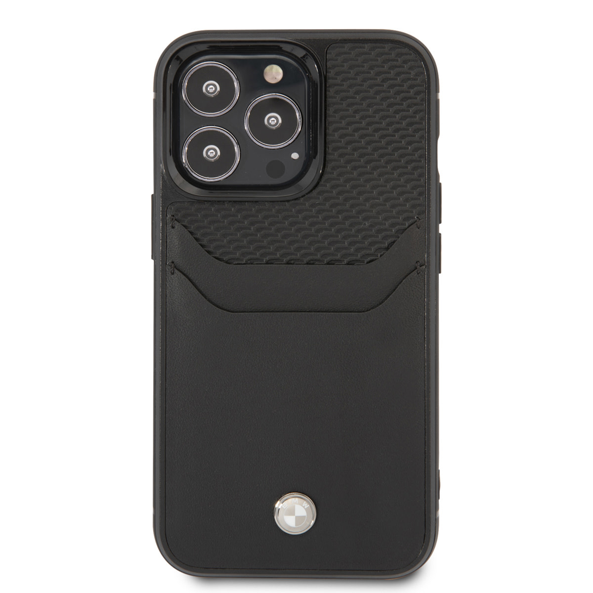 BMW iPhone 14 Pro hoesje - Card holder - Zwart - detail 2