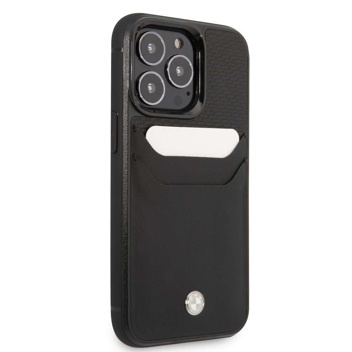 BMW iPhone 14 Pro hoesje - Card holder - Zwart - detail 3