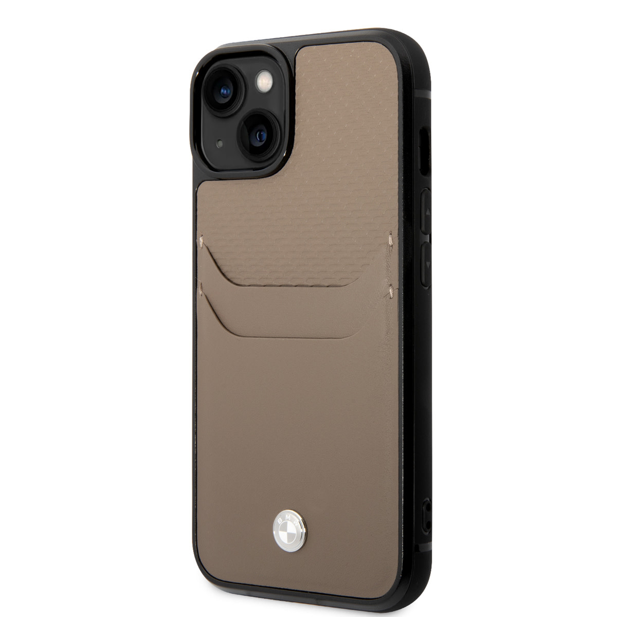 BMW iPhone 14 Plus hoesje - Card holder - Taupe - detail 1