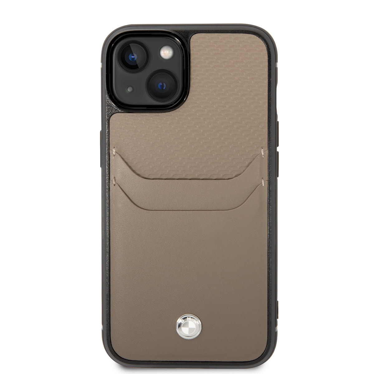 BMW iPhone 14 Plus hoesje - Card holder - Taupe - detail 2