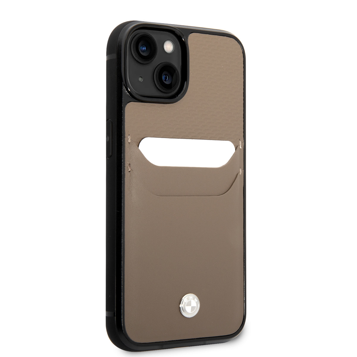 BMW iPhone 14 Plus hoesje - Card holder - Taupe - detail 3