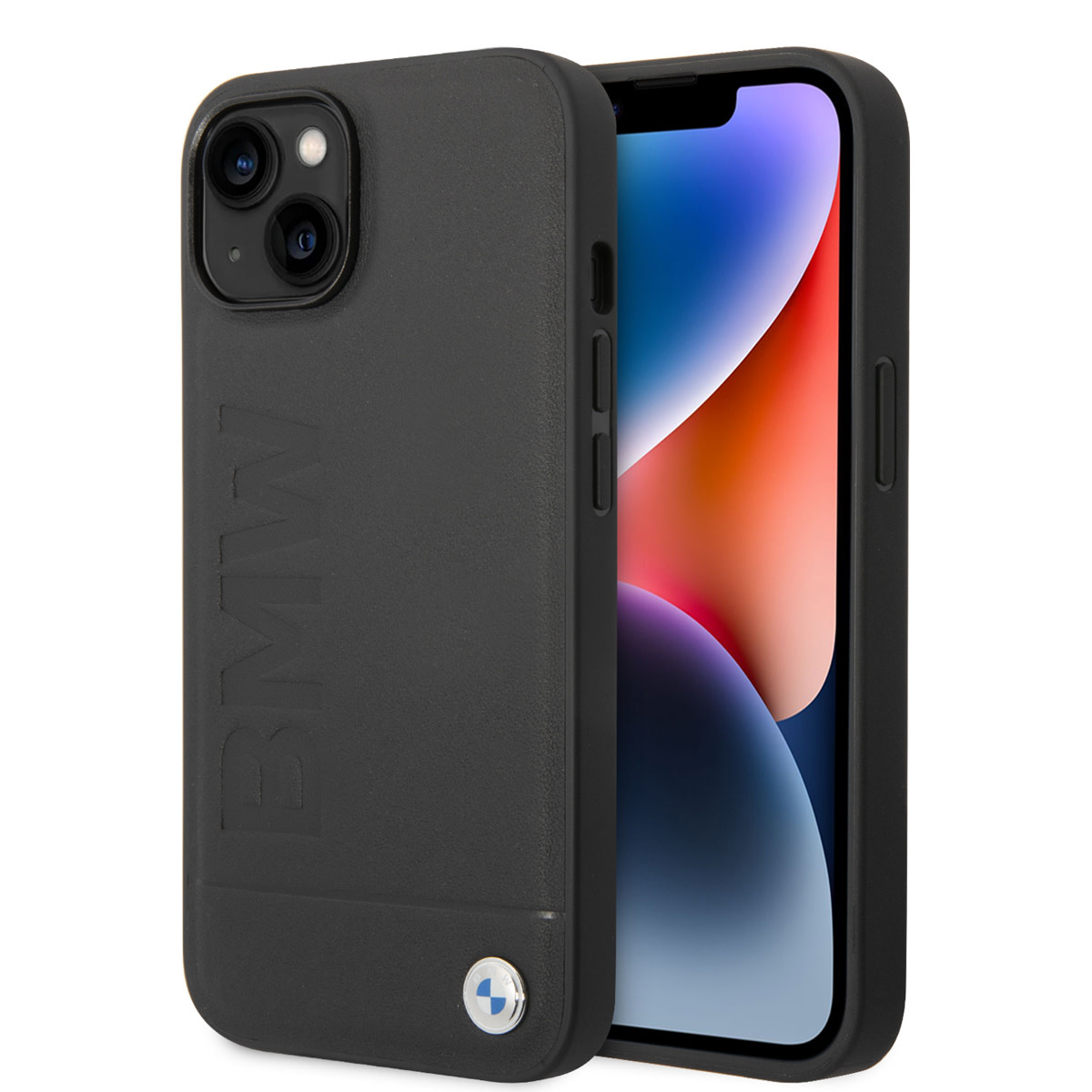 BMW iPhone 14 Plus hoesje - Hot Stamp - Zwart - productfoto