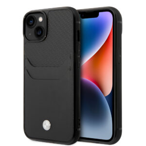 BMW iPhone 14 hoesje - Card holder - Zwart - productfoto