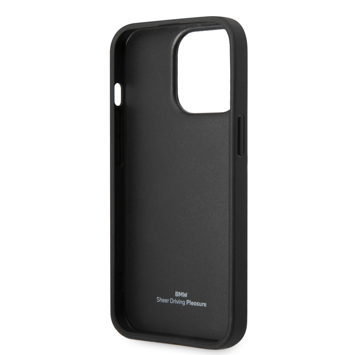 BMW iPhone 14 Pro Max hoesje - Textured & Logo Stripe - Zwart - detail 9