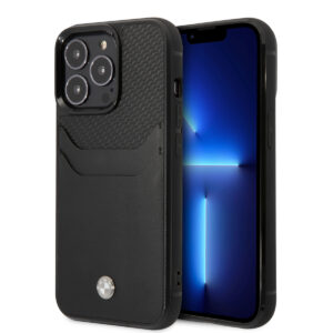 BMW iPhone 14 Pro Max hoesje - Card holder - Zwart - productfoto