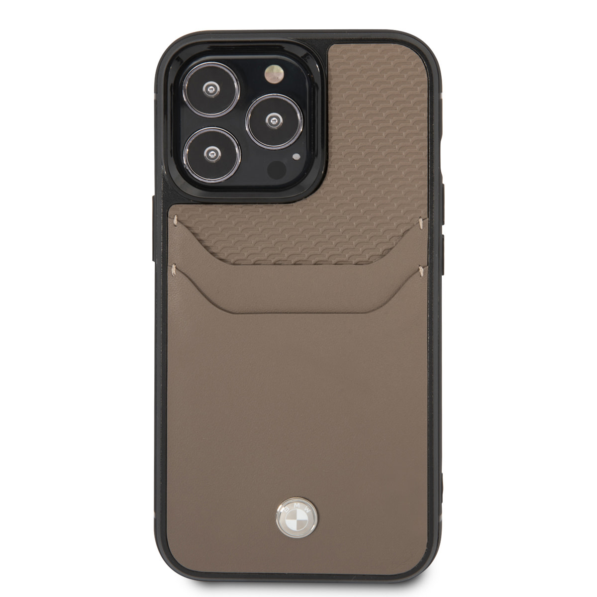 BMW iPhone 14 Pro Max hoesje - Card holder - Taupe - detail 2