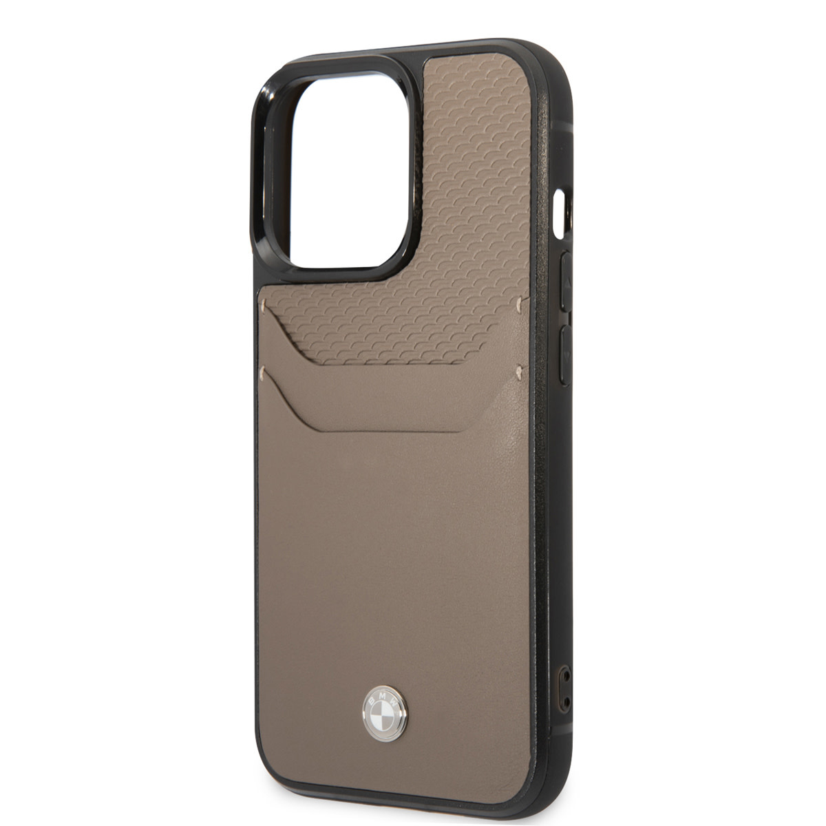 BMW iPhone 14 Pro Max hoesje - Card holder - Taupe - detail 4