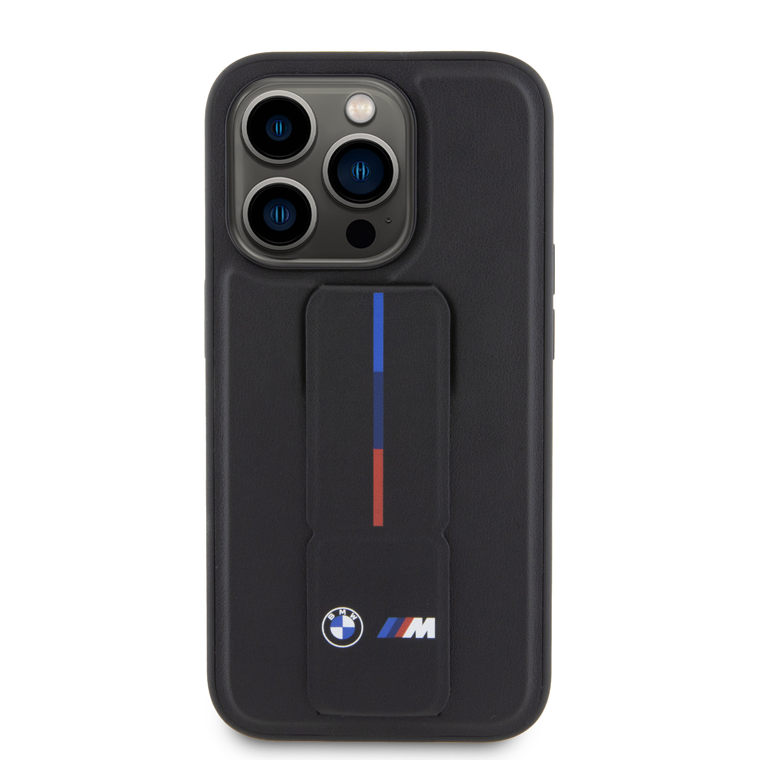 BMW iPhone 15 Pro hoesje - Tricolor Gripstand - Zwart - detail 2