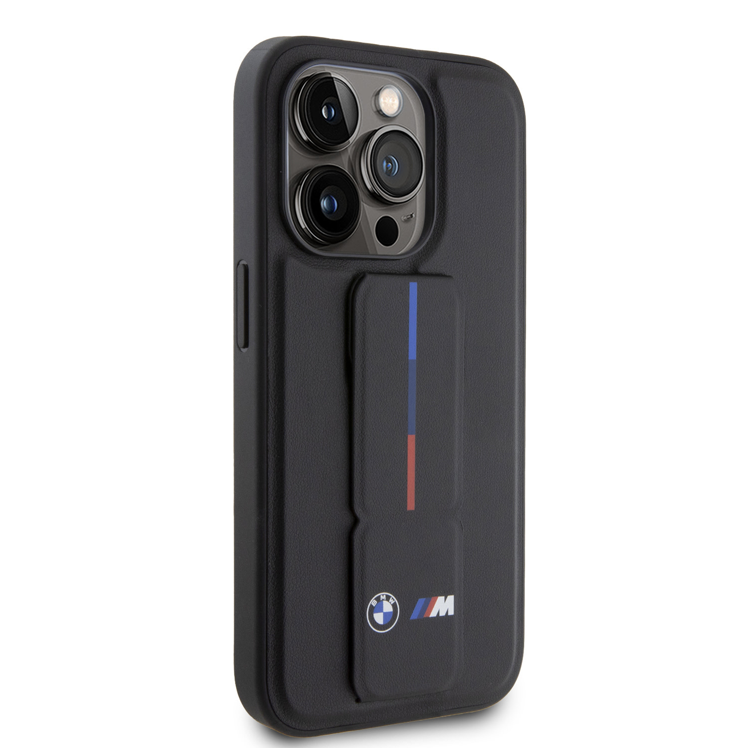 BMW iPhone 15 Pro hoesje - Tricolor Gripstand - Zwart - detail 3