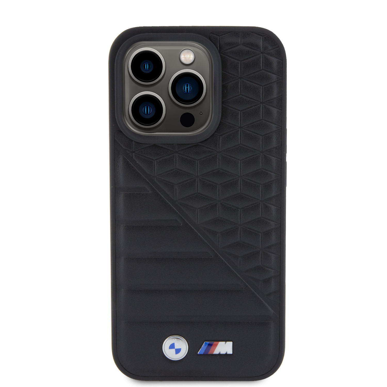 BMW iPhone 15 Pro hoesje - M Collection - Hot Stamp & BI Pattern - Zwart - detail 2