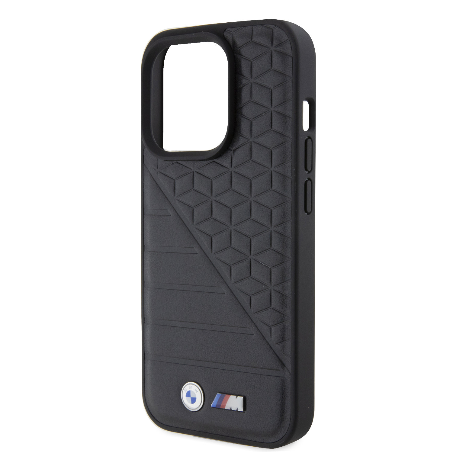 BMW iPhone 15 Pro hoesje - M Collection - Hot Stamp & BI Pattern - Zwart - detail 5