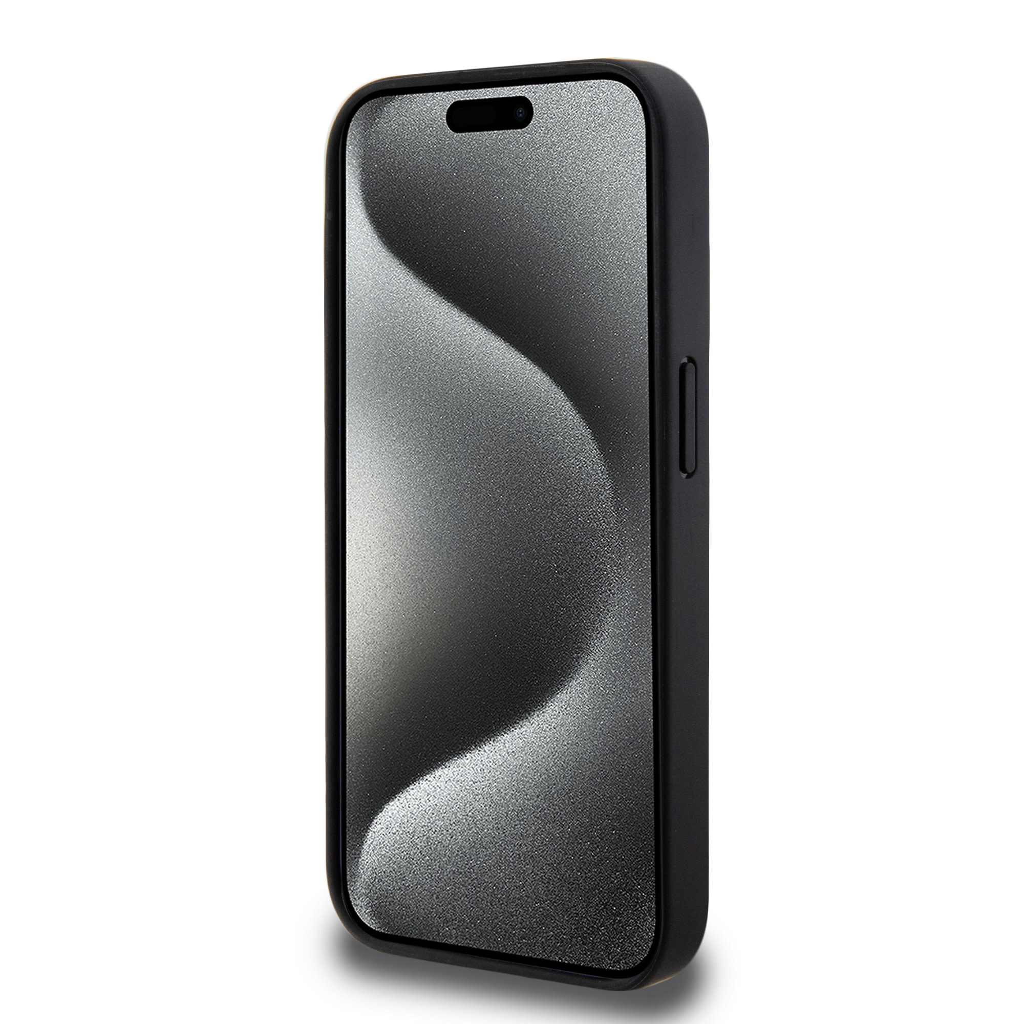 BMW iPhone 15 Pro hoesje - Quilted Tricolor Pattern - Grijs - detail 5