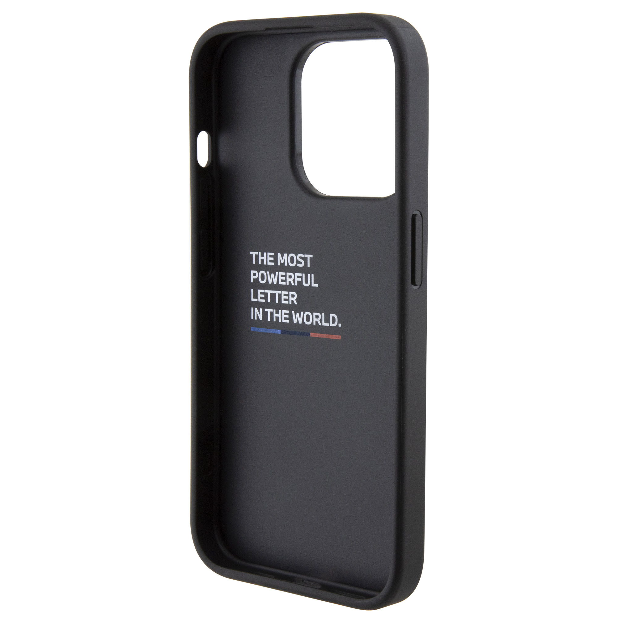 BMW iPhone 15 Pro hoesje - Quilted Tricolor Pattern - Grijs - detail 6