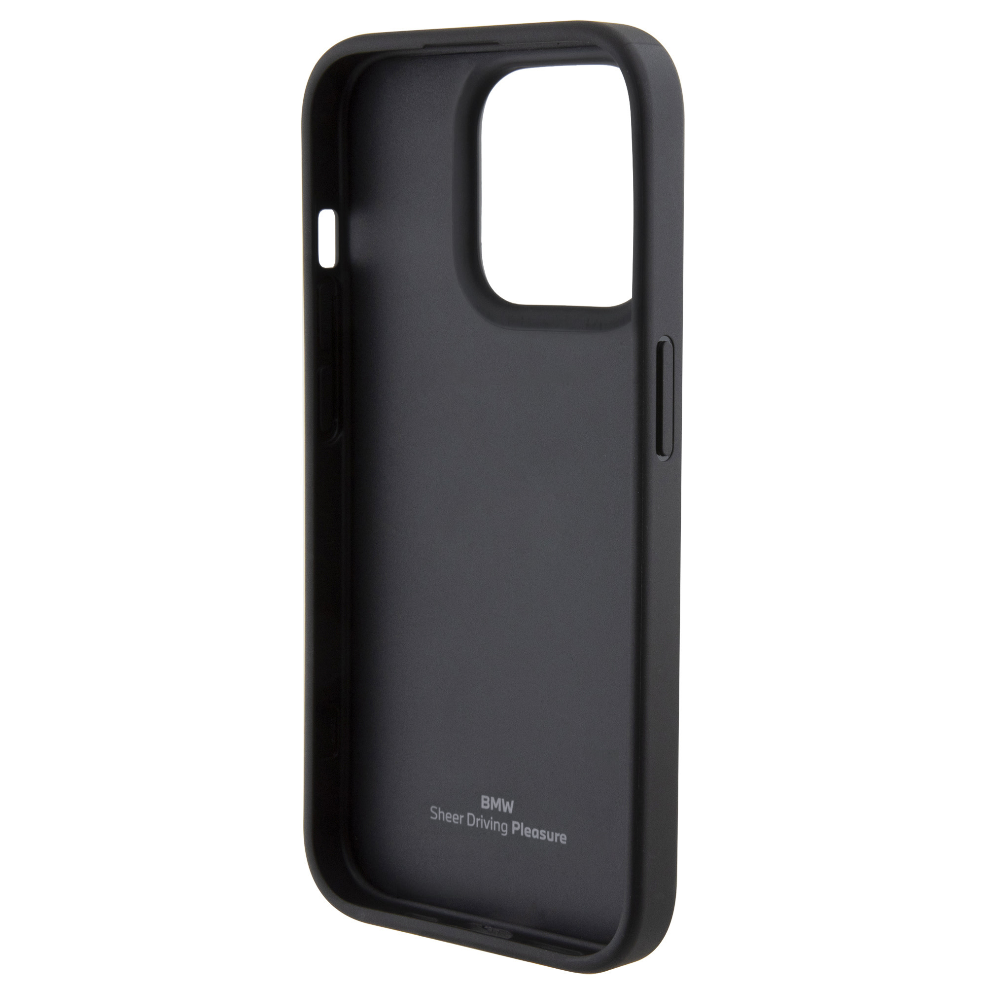 BMW iPhone 15 Pro hoesje - Textured & Stripe Design - Zwart - detail 6