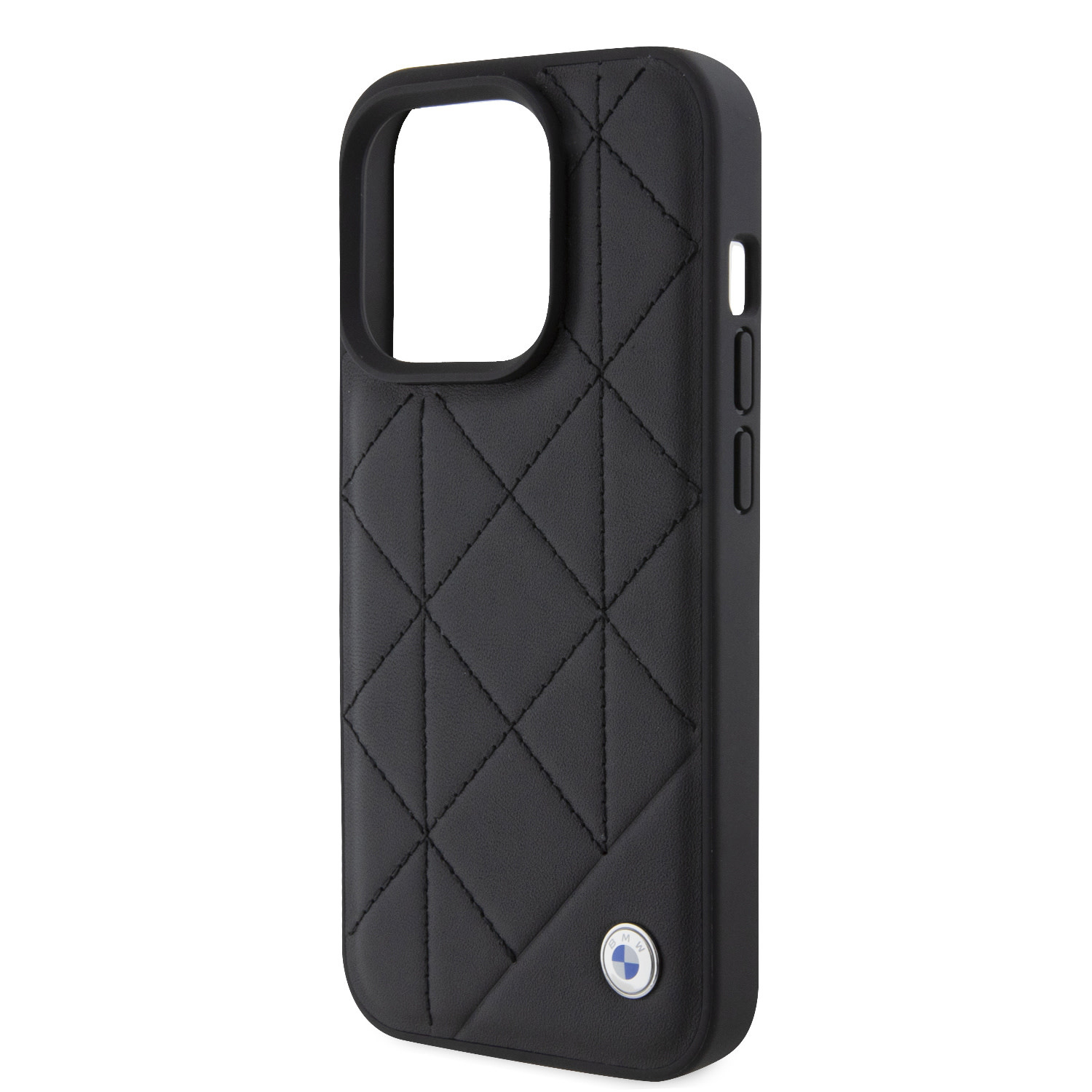 BMW iPhone 15 Pro hoesje - Quilted Pattern - Zwart - detail 5