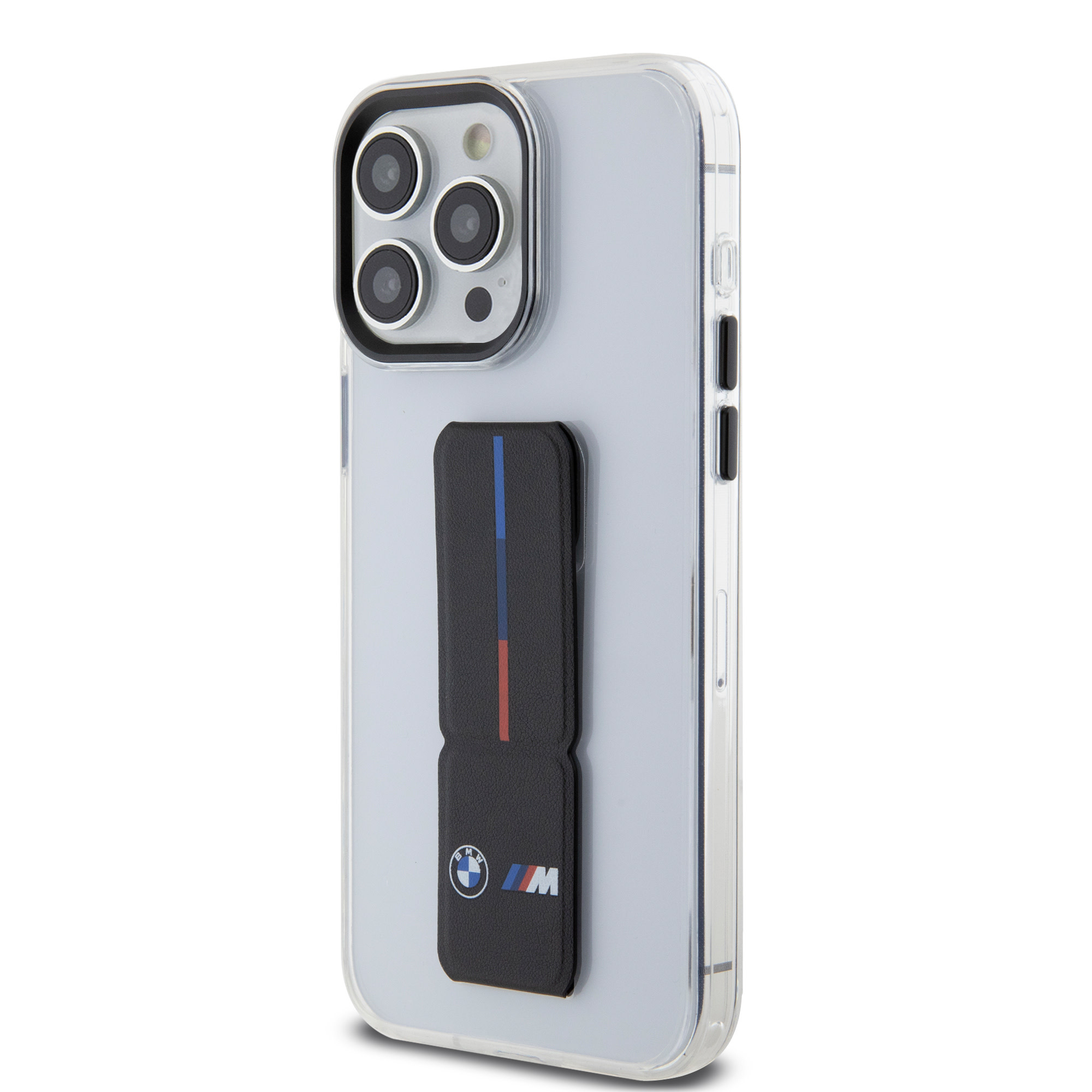 BMW iPhone 15 Pro hoesje - Gripstand - Transparant - detail 1