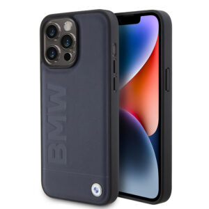 BMW iPhone 15 Pro hoesje - Hot Stamp Pattern - Donkerblauw - productfoto