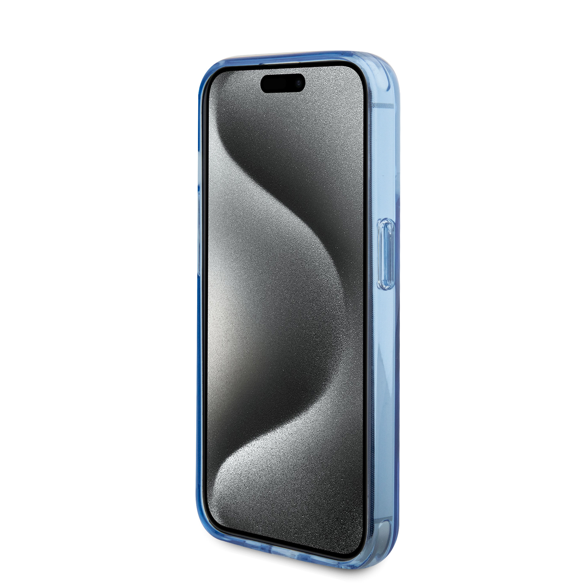 BMW iPhone 15 Pro hoesje - Magsafe - IML Ring Stand - Blauw - detail 4