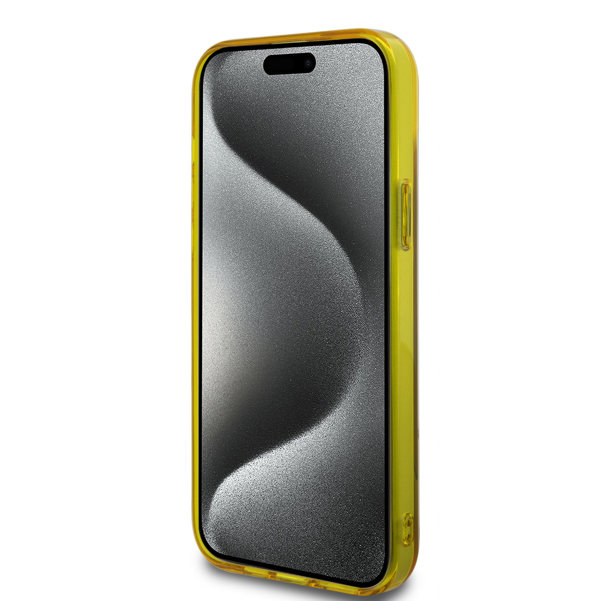 BMW iPhone 15 Plus & 14 Plus hoesje - Magsafe - M Tricolor Stripes - Geel - detail 4