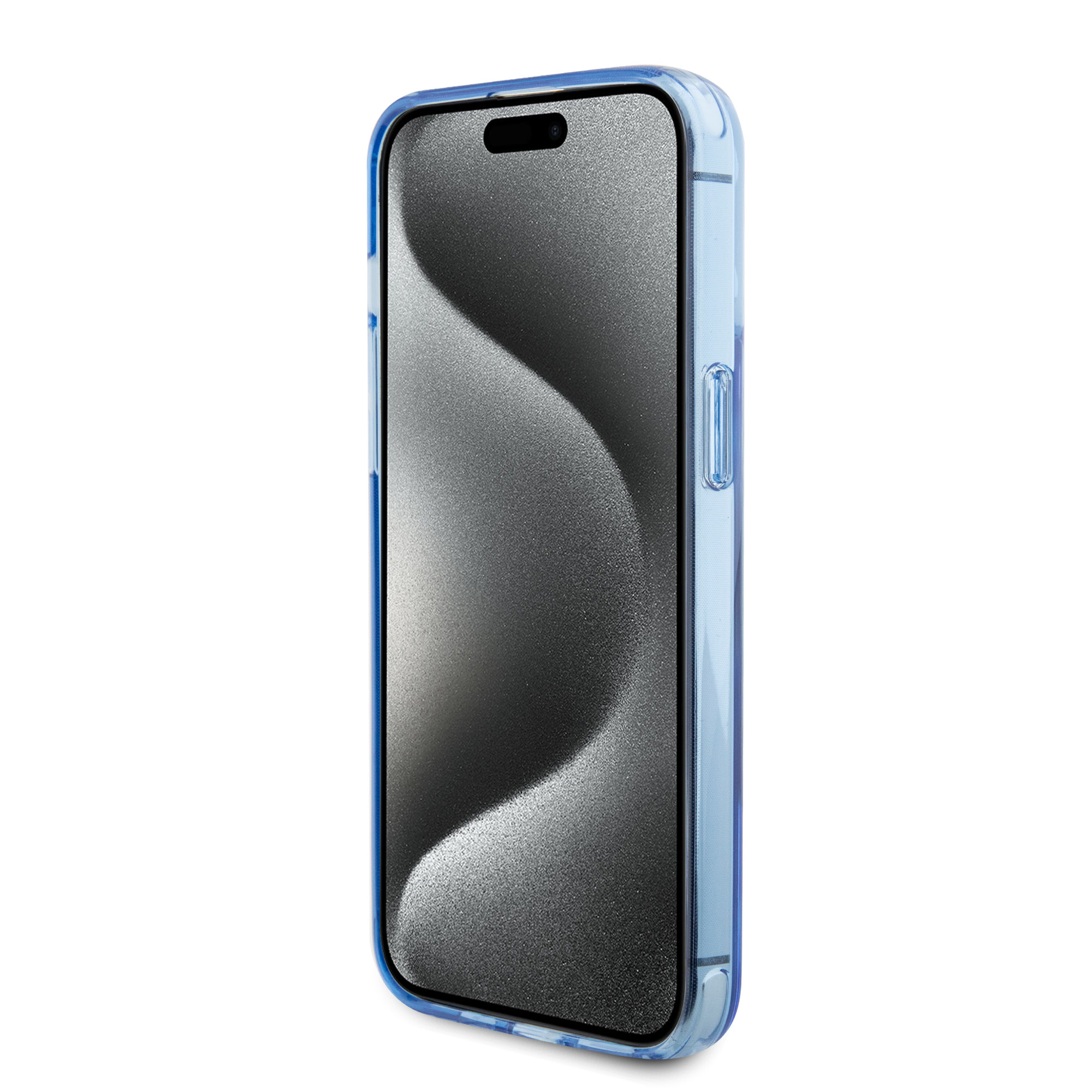 BMW iPhone 15 Pro Max hoesje - Magsafe - IML Ring Stand - Blauw - detail 5
