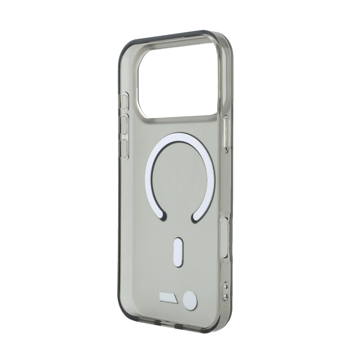 BMW iPhone 18 Pro / iPhone 17 Pro hoesje MagSafe - IML - frosted finish - hard shell - metal logos Zwart - detail 5