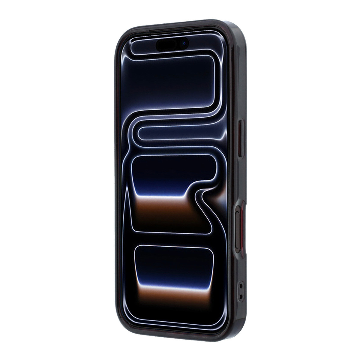 BMW iPhone 18 Pro / iPhone 17 Pro hoesje MagSafe - IML - frosted finish - hard shell - metal logos Bordeauxrood - detail 3