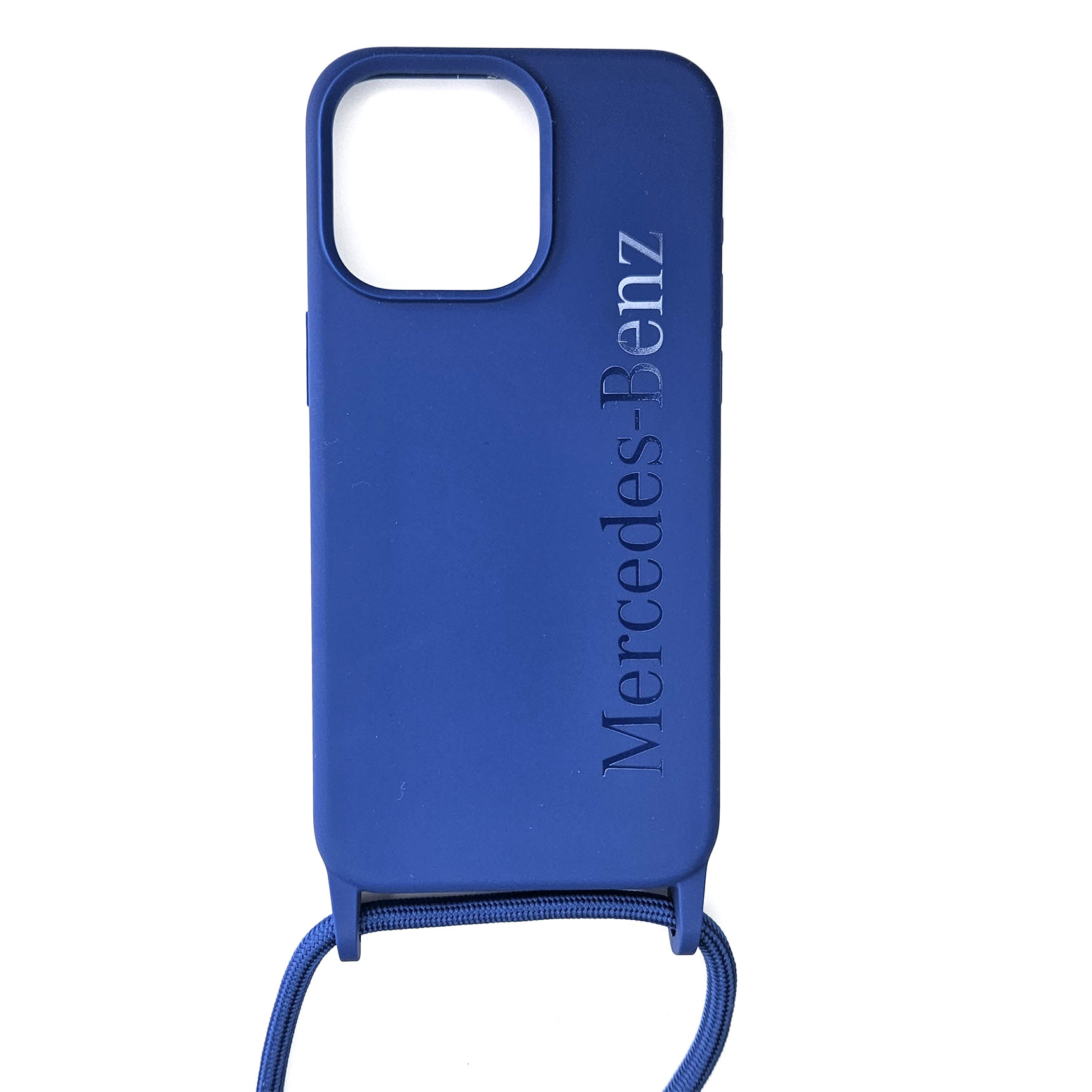 Mercedes-Benz iPhone 15 Pro hoesje CORD WORDMARK LOGO - Donkerblauw - productfoto