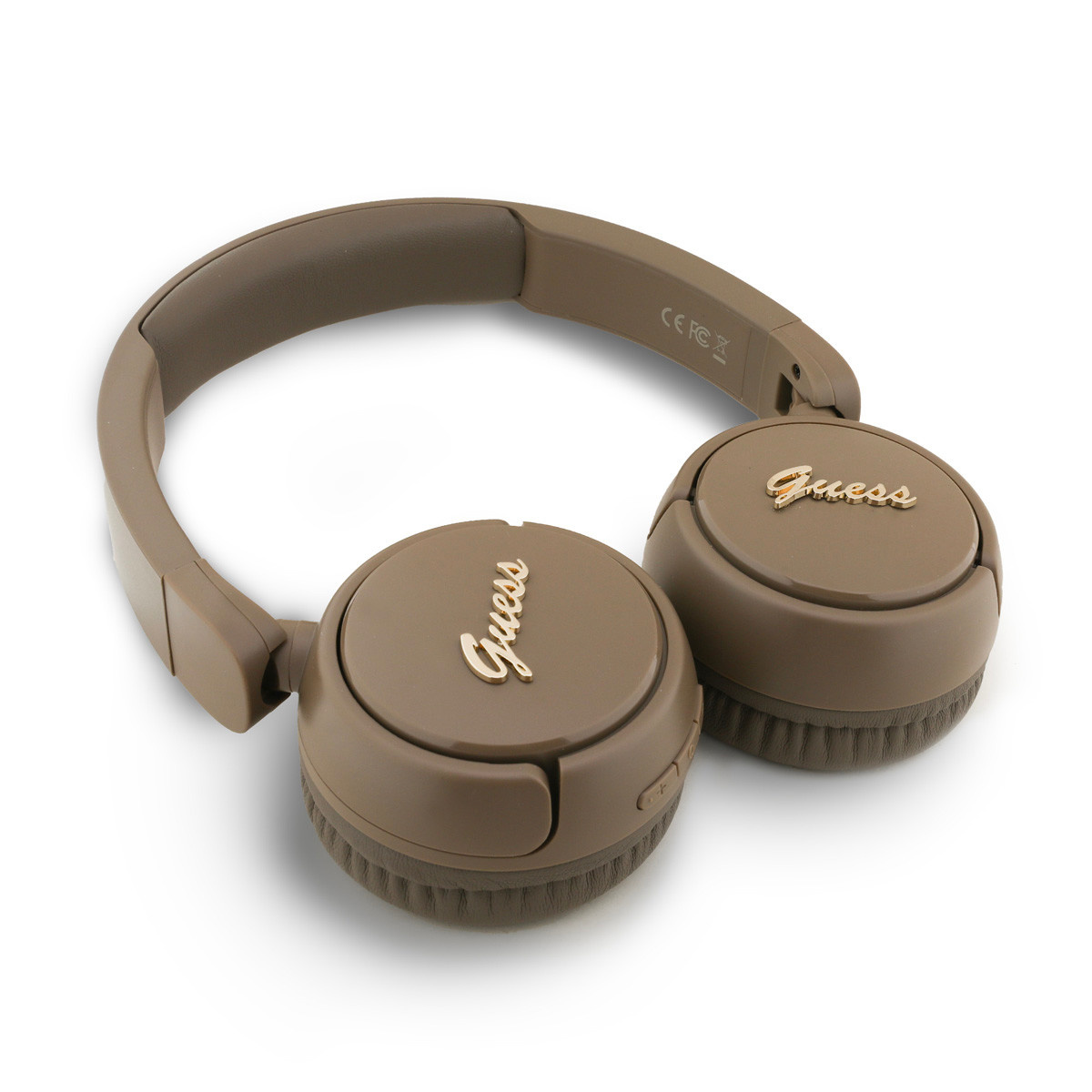 GUESS Bluetooth-koptelefoon - Metal Logo Script - Bruin - detail 2