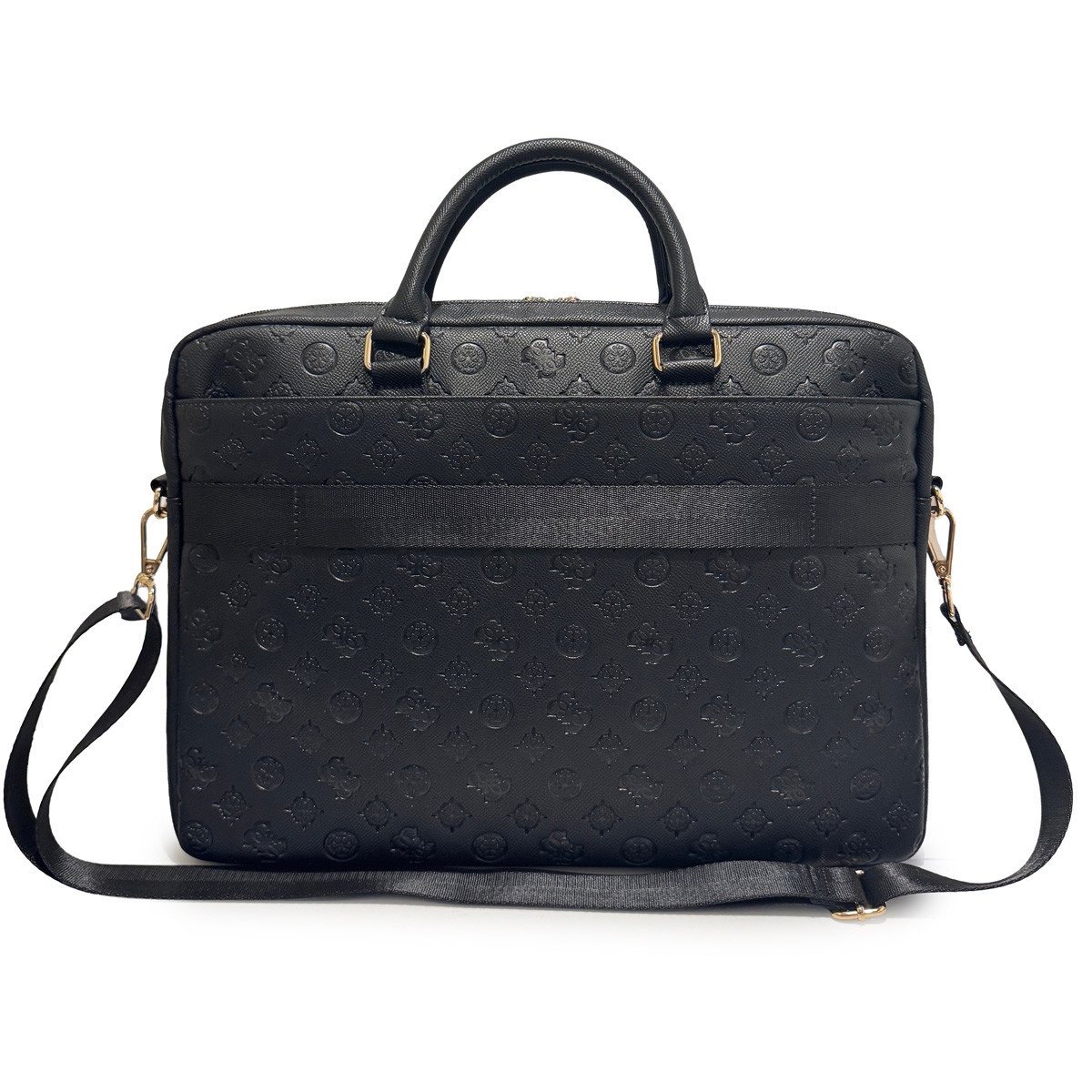 GUESS laptoptas - Computer Bag Peony PU 4G & Classic Logos Stripe 16 inch - Zwart - detail 1