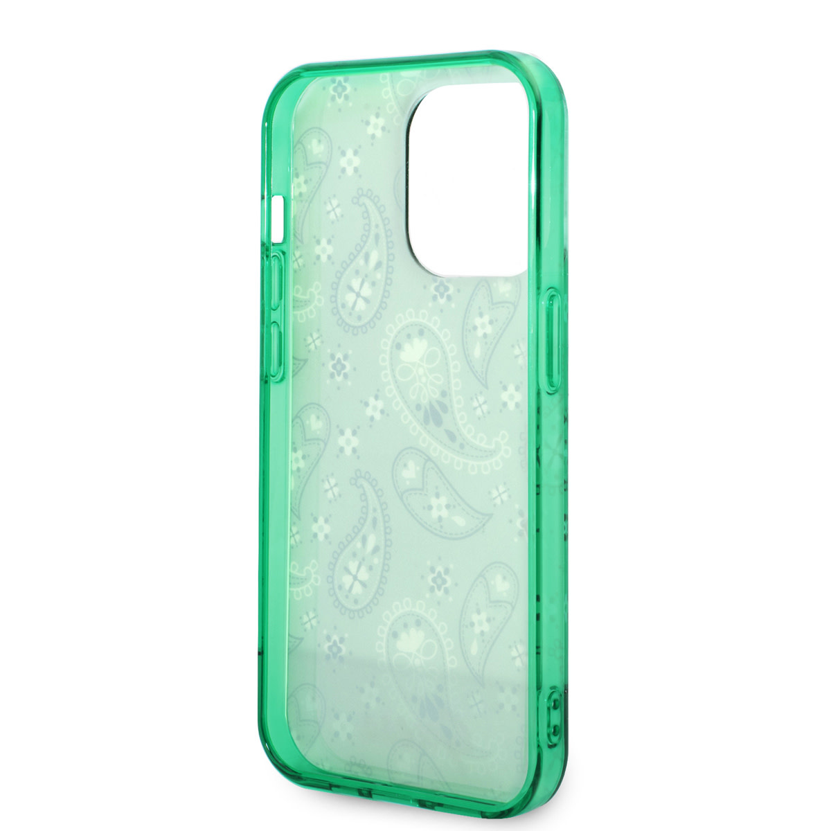 GUESS iPhone 14 Pro hoesje - Paisley Collectie - Groen - detail 5