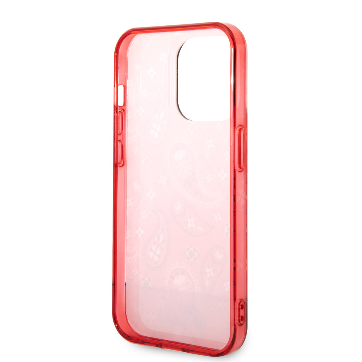 GUESS iPhone 14 Pro hoesje - Paisley Collectie - Rood - detail 5