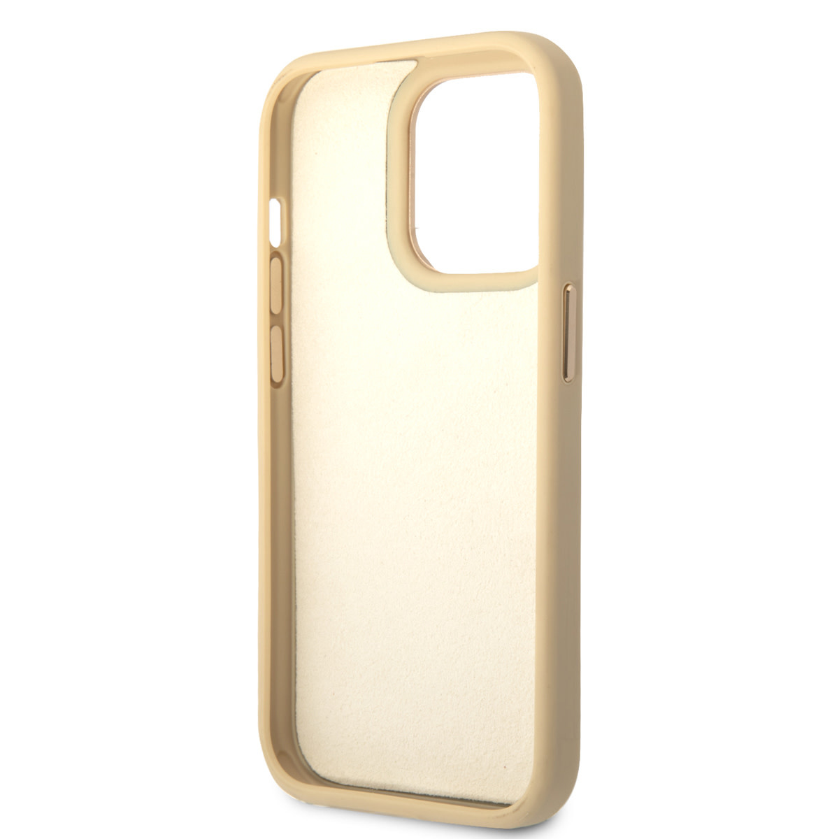 GUESS iPhone 14 Pro hoesje - Croco - Metal Buttons & Camera - Goud - detail 5