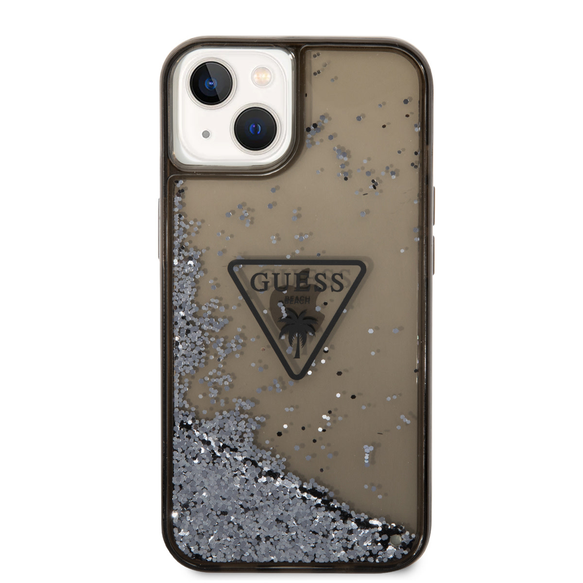 GUESS iPhone 14 Plus hoesje - Liquid Glitter - Doorzichtig - Zwart - detail 2