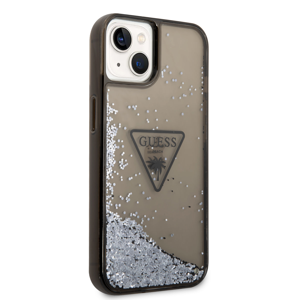 GUESS iPhone 14 Plus hoesje - Liquid Glitter - Doorzichtig - Zwart - detail 3