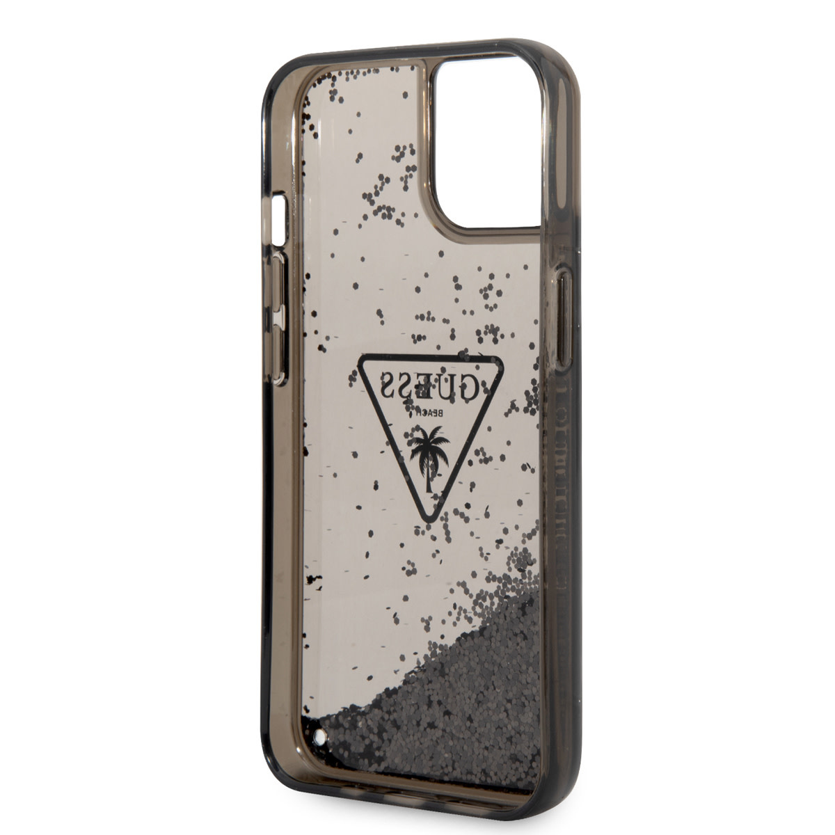 GUESS iPhone 14 Plus hoesje - Liquid Glitter - Doorzichtig - Zwart - detail 5