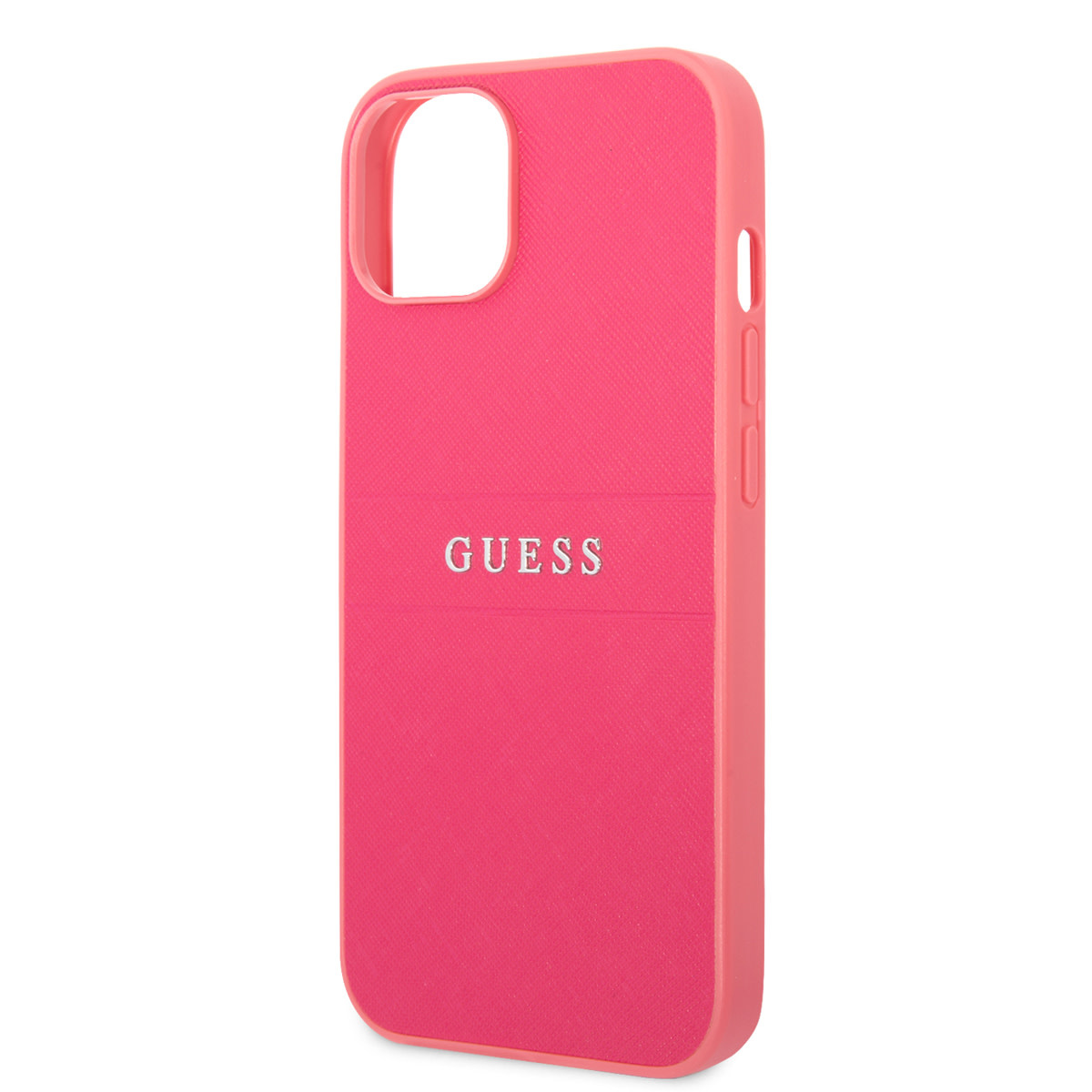 GUESS iPhone 14 Plus hoesje - Saffiano - Fuchsia - detail 4