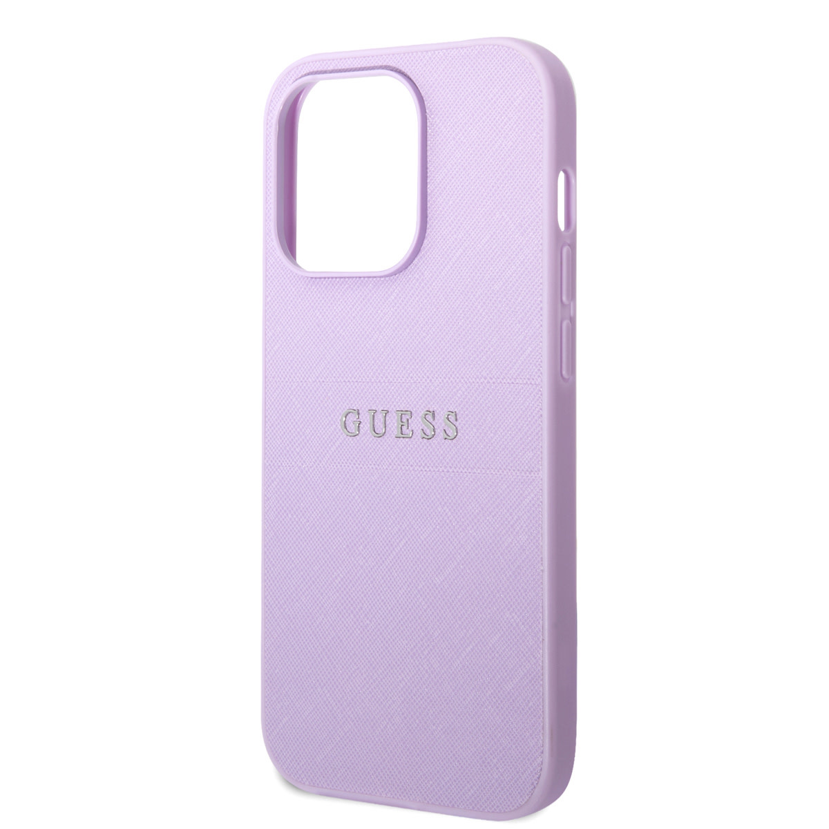 GUESS iPhone 14 Pro Max hoesje - Saffiano - Paars - detail 4