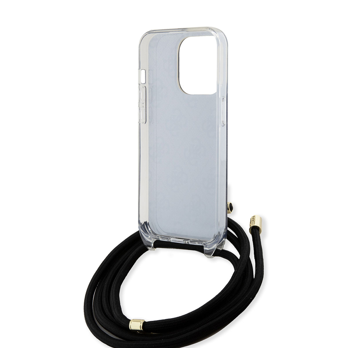 GUESS iPhone 15 Pro hoesje Crossbody cord - 4G print - Zwart - detail 6