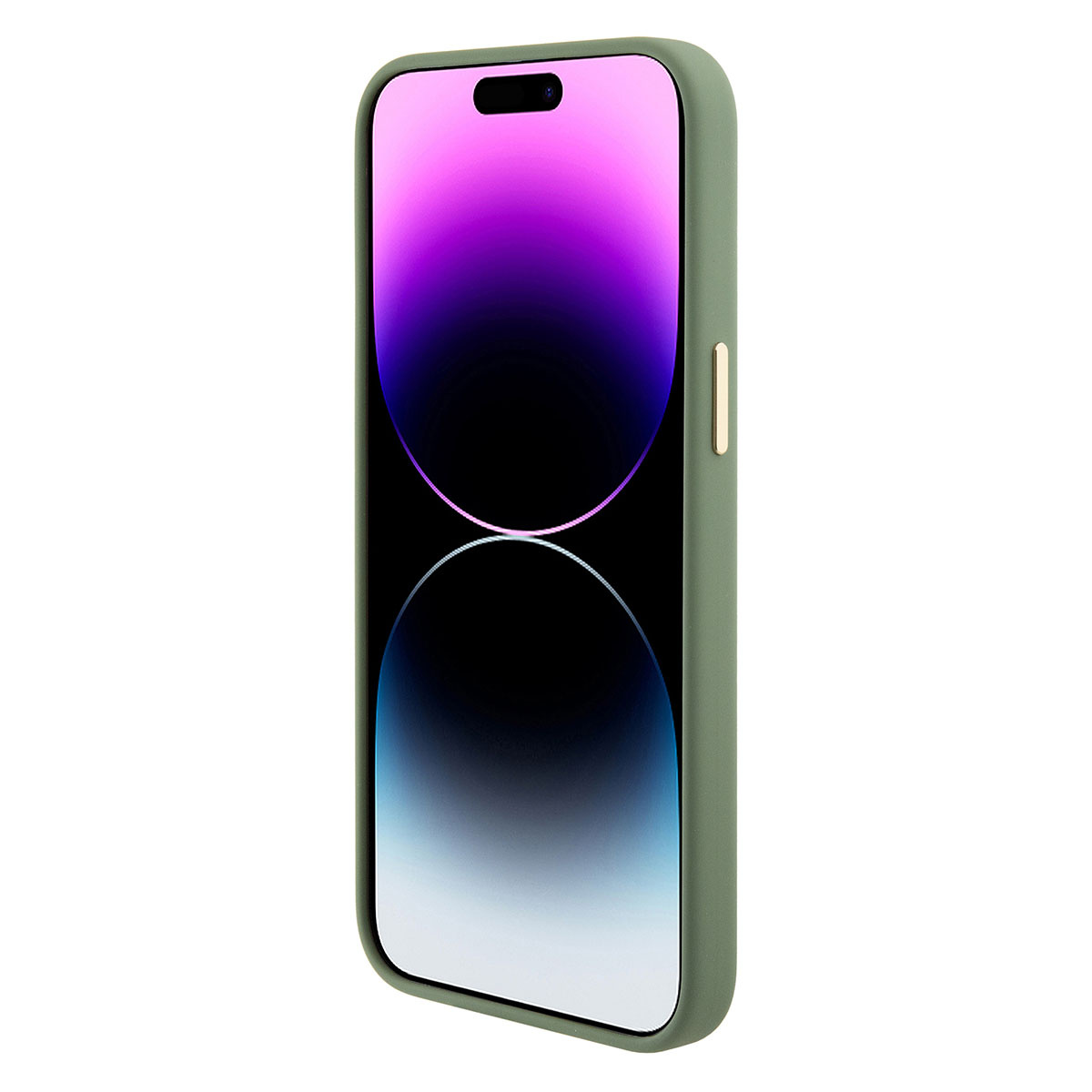 GUESS iPhone 15 Pro hoesje Logo strass 4G - Kaki - detail 4