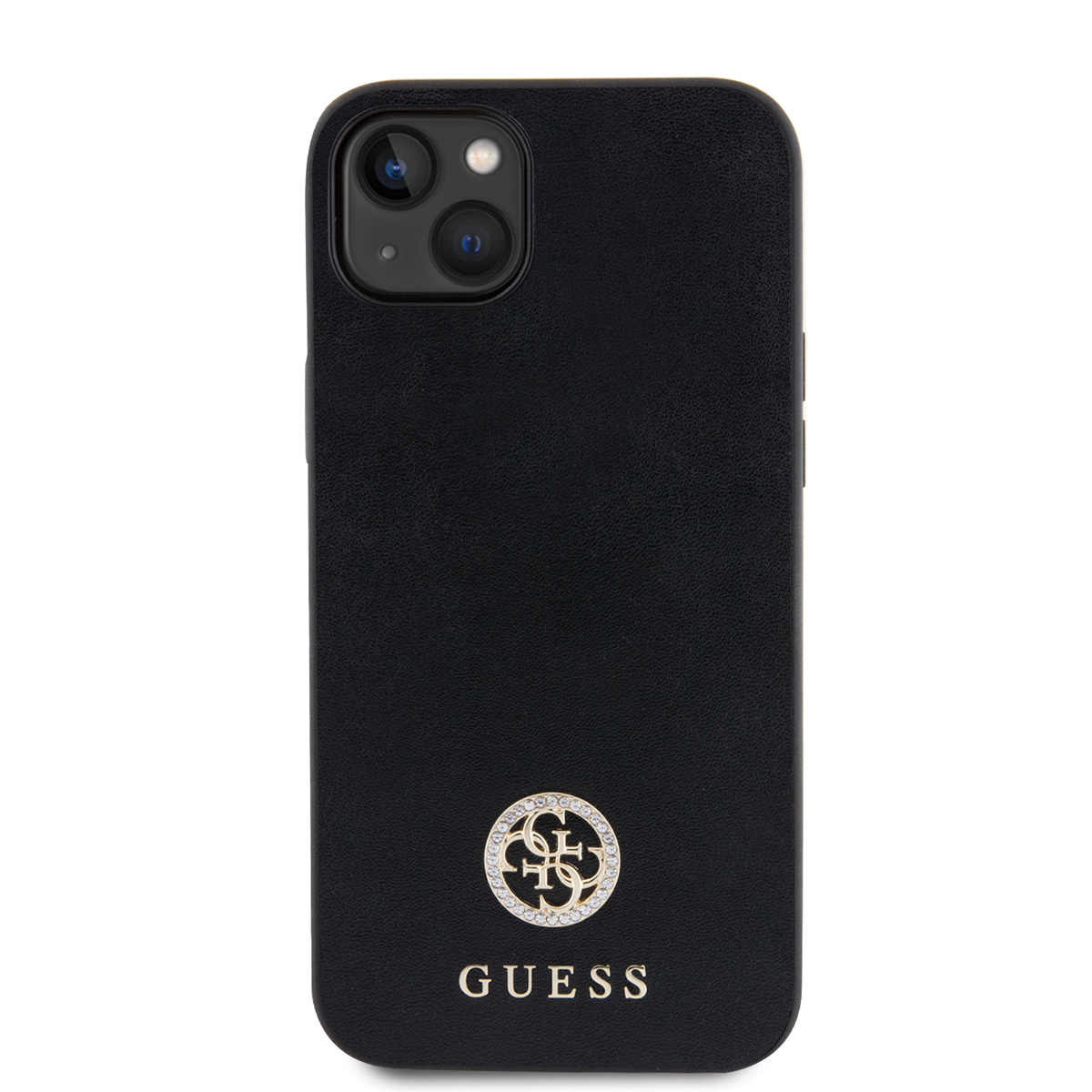 GUESS iPhone 15 Plus Hardcase hoesje - 4G Metal Logo - Strass - Zwart - detail 2