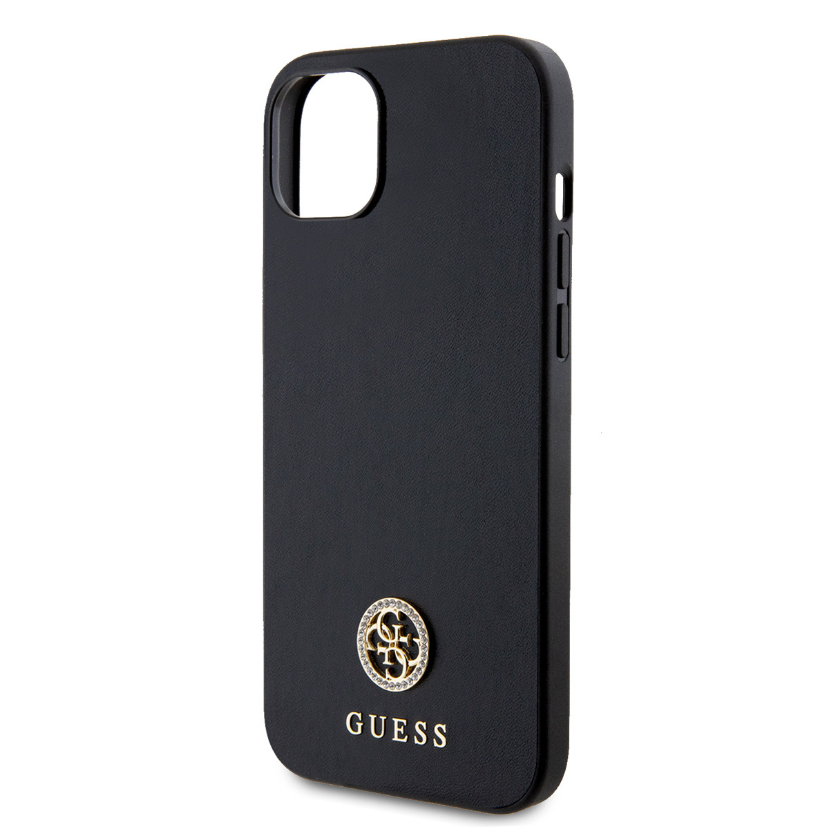 GUESS iPhone 15 Plus Hardcase hoesje - 4G Metal Logo - Strass - Zwart - detail 4