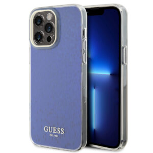 GUESS iPhone 15 Pro Max Hardcase hoesje - Faceted Mirror - Disco Paars - productfoto