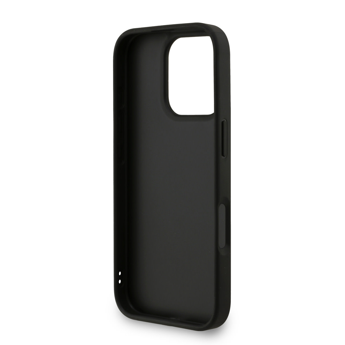 GUESS iPhone 16 Pro hoesje - MagSafe - 4G Classic Logo With Strap - Zwart - detail 6
