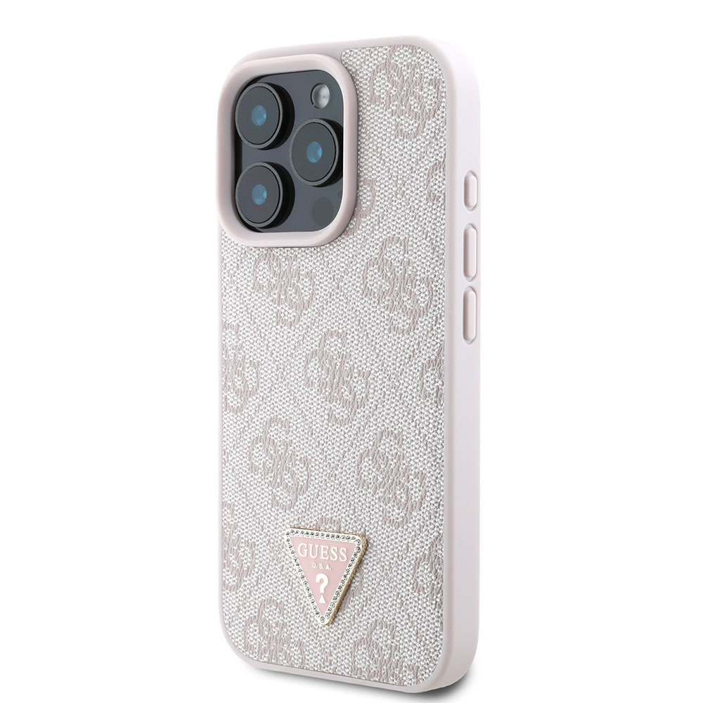 GUESS iPhone 16 Pro hoesje Magsafe IML crossbody cord - Roze - detail 1