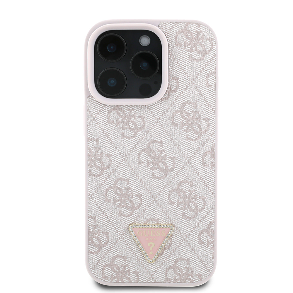 GUESS iPhone 16 Pro hoesje Magsafe IML crossbody cord - Roze - detail 2