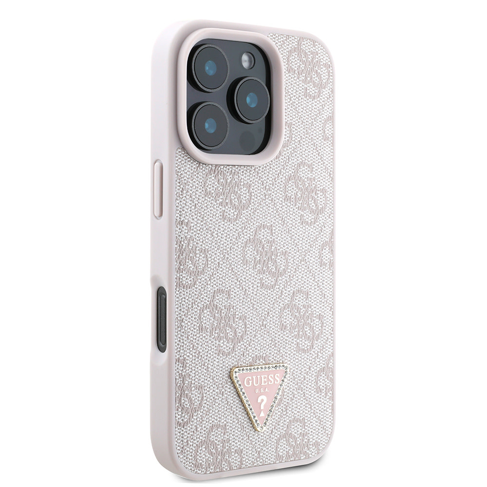 GUESS iPhone 16 Pro hoesje Magsafe IML crossbody cord - Roze - detail 3