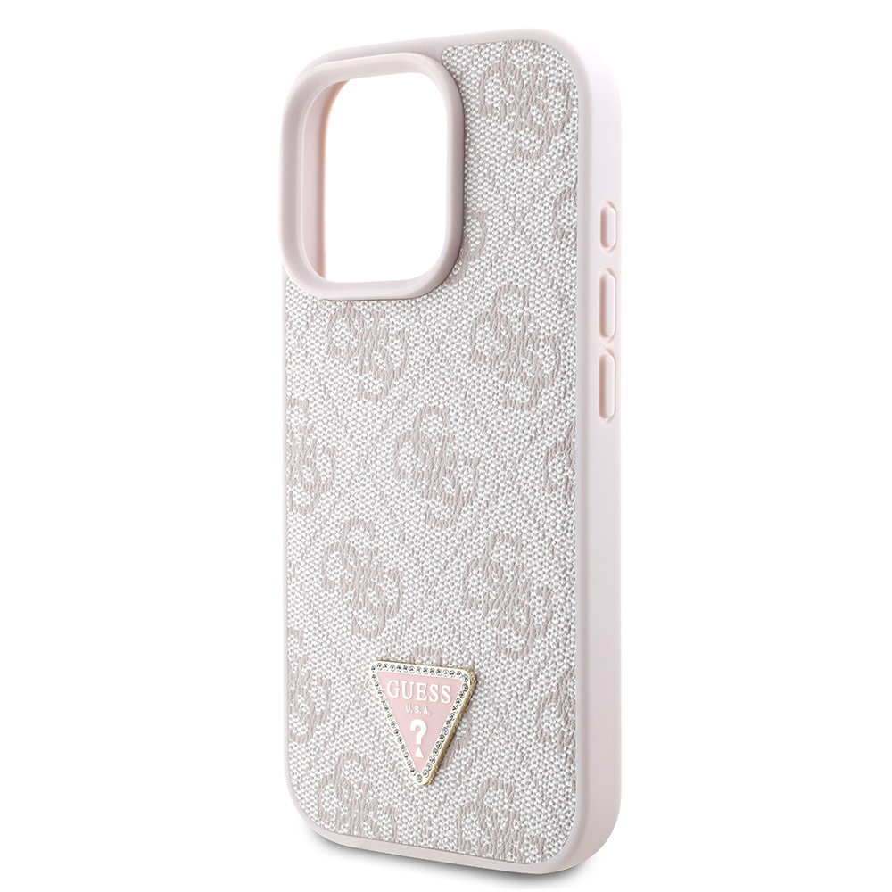 GUESS iPhone 16 Pro hoesje Magsafe IML crossbody cord - Roze - detail 5