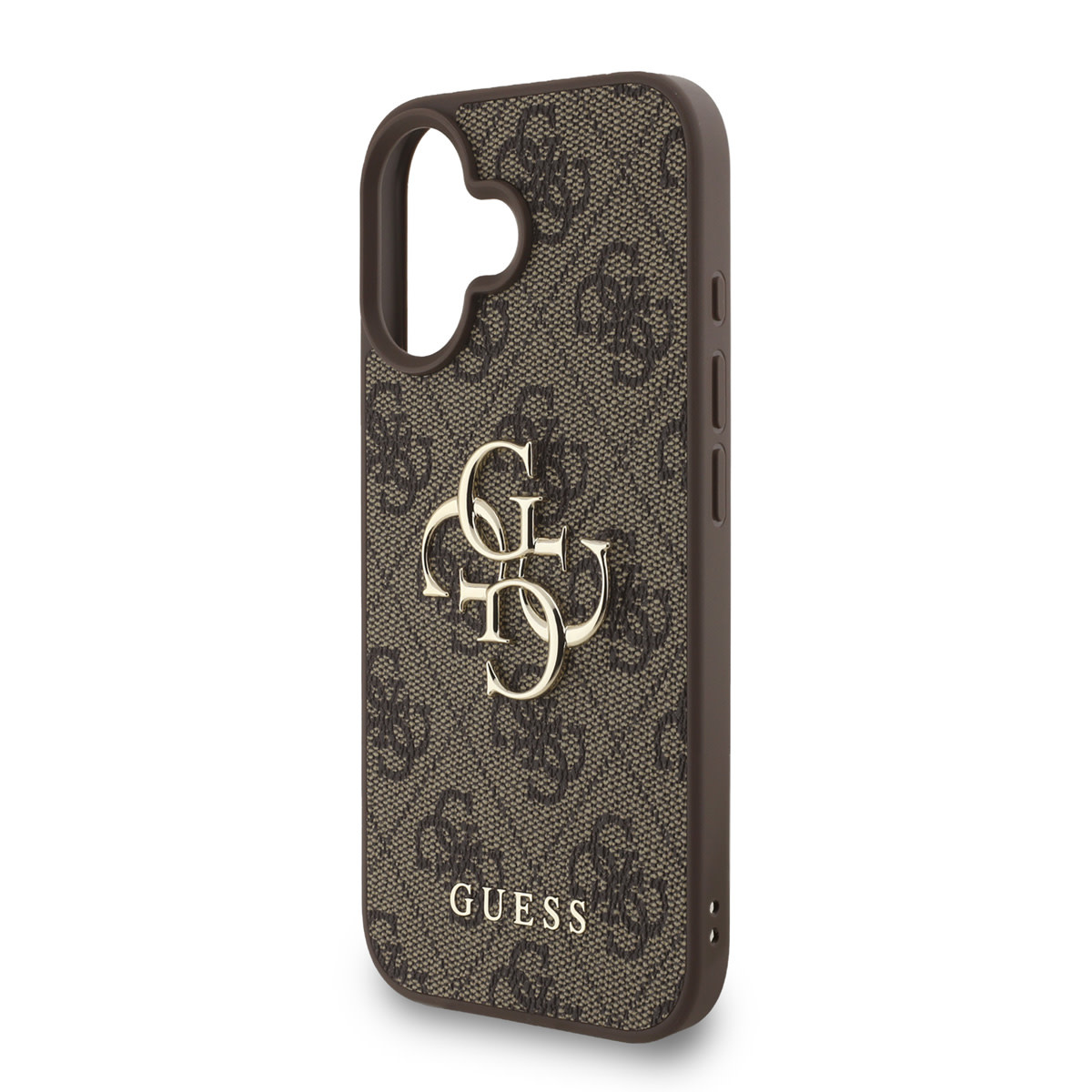 GUESS iPhone 16 Plus hoesje - MagSafe - 4G Classic Logo With Strap - Bruin - detail 5